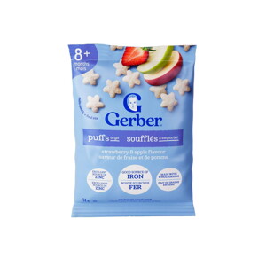 Puffs To Go Strawberry Apple | 8 months+ | Gerber Puffs To Go Strawberry Apple | 8 months+ | Gerber