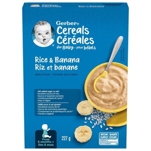 Gerber Rice Banana Cereal Gerber Rice Banana Cereal