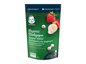 Gerber® Organic Yogurt Melts Strawberry Banana Gerber® Organic Yogurt Melts Strawberry Banana