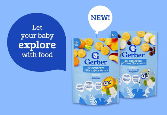 Let your baby explore with food